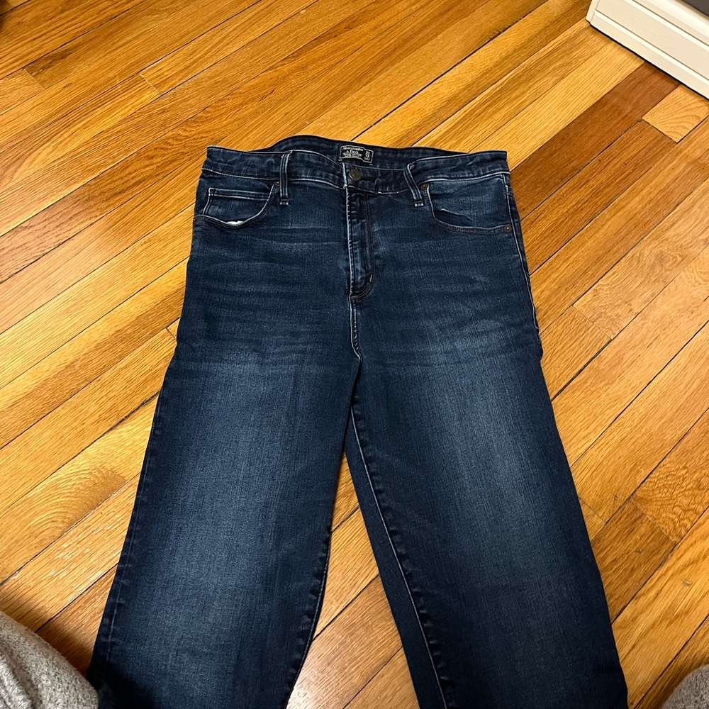 Abercrombie & Fitch Simone High Rise Super Skinny Jean, Medium Wash, 12 Long